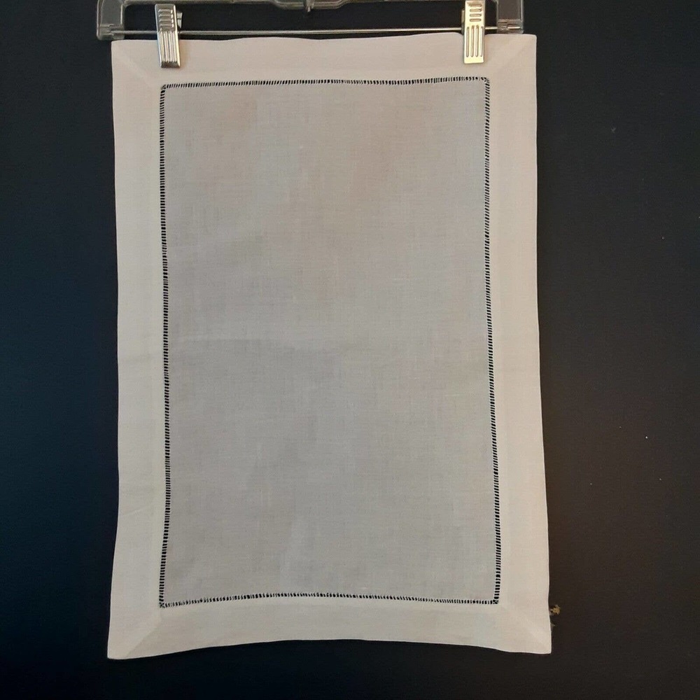 100% Linen Placemats Ladder Hemstitch Simple Elegance